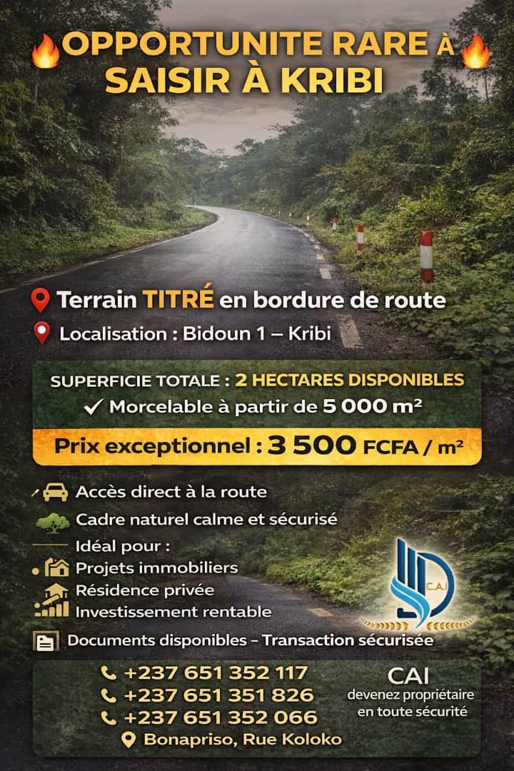 Terrain titré a kribi bidoun1